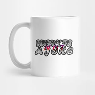 work sticker design Mug